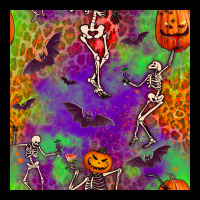 Halloween Party Seamless Pattern Long Sleeve Tee | Teevron