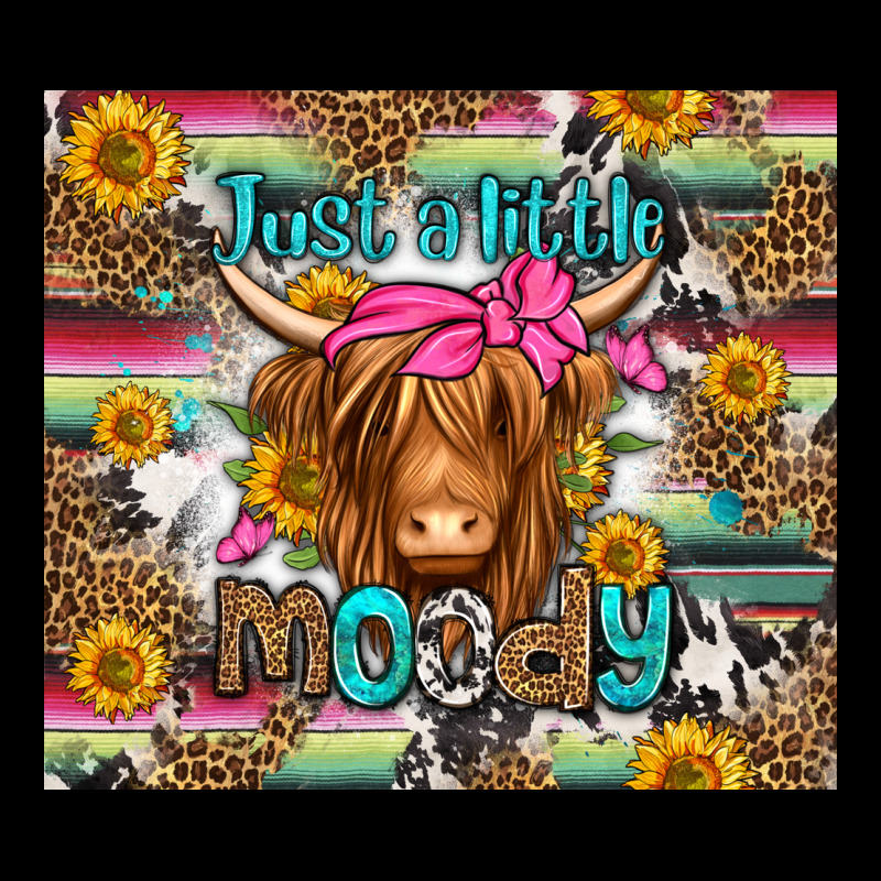 Just A Little Moody Long Haired Cow Heavy Core Tee by Jasminsmagicworld | Teevron