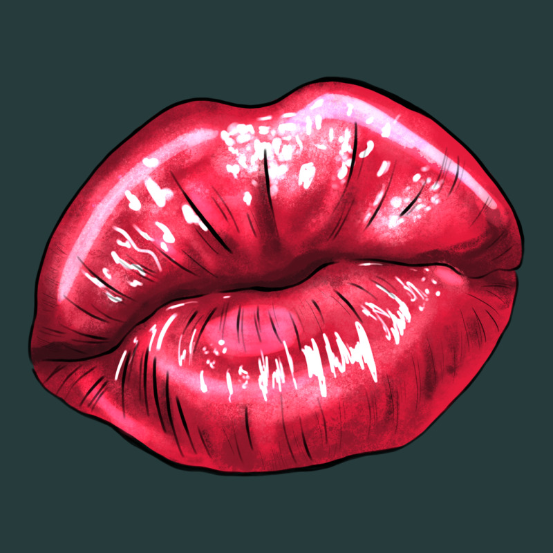 Lip Mark Valentine's Day Premium Hoodie by HowdyJamesFarm | Teevron