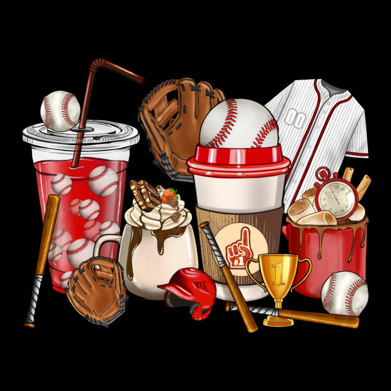 Baseball Coffee Cups Premium Sweatshirt by HowdyJamesFarm | Teevron