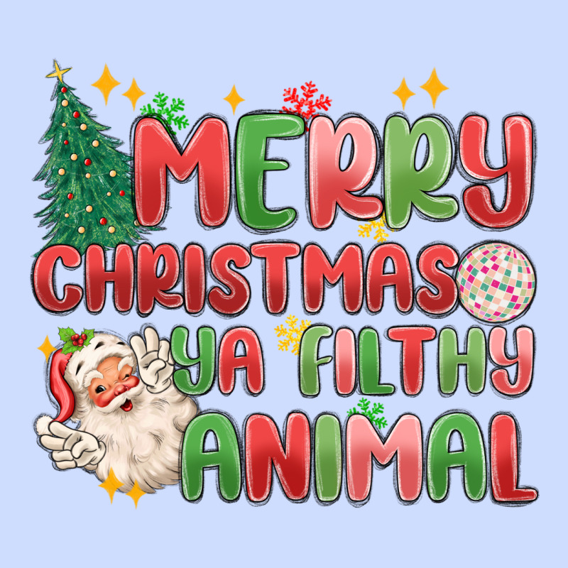 Merry Christmas Ya Filthy Animal Urban Heavy Tee by MaliasSmallBusiness | Teevron