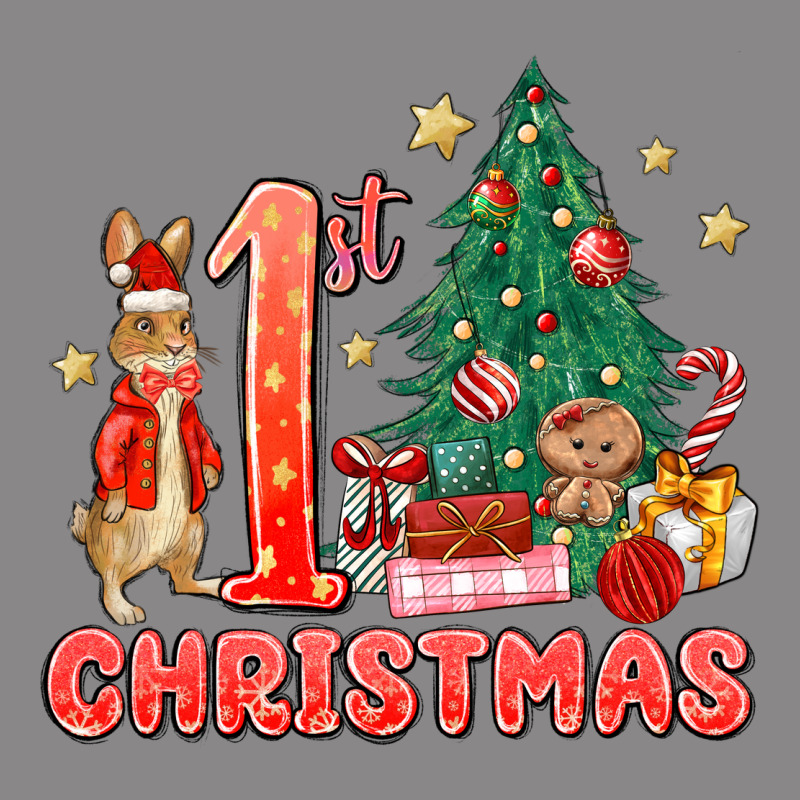 Red Christmas Bunny 1st Christmas Vintage Tee by MaliasSmallBusiness | Teevron