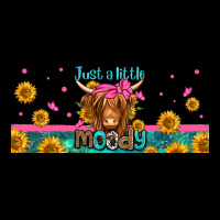 Just A Little Moody Long Haired Cow Heavy Core Tee | Teevron