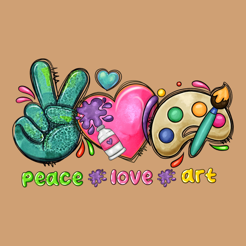 Peace Love Art Vintage Tee by NancyCooperArtShop | Teevron