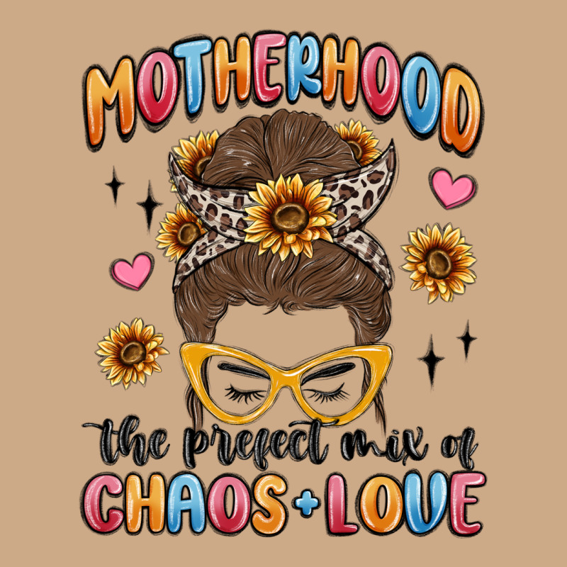 Motherhood The Perfect Mix Of Chaos And Love Vintage Hoodie by MaliasSmallBusiness | Teevron