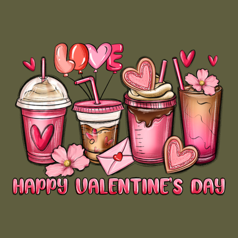 Happy Valentine's Day Coffee Cups Vintage Tee by MaliasSmallBusiness | Teevron