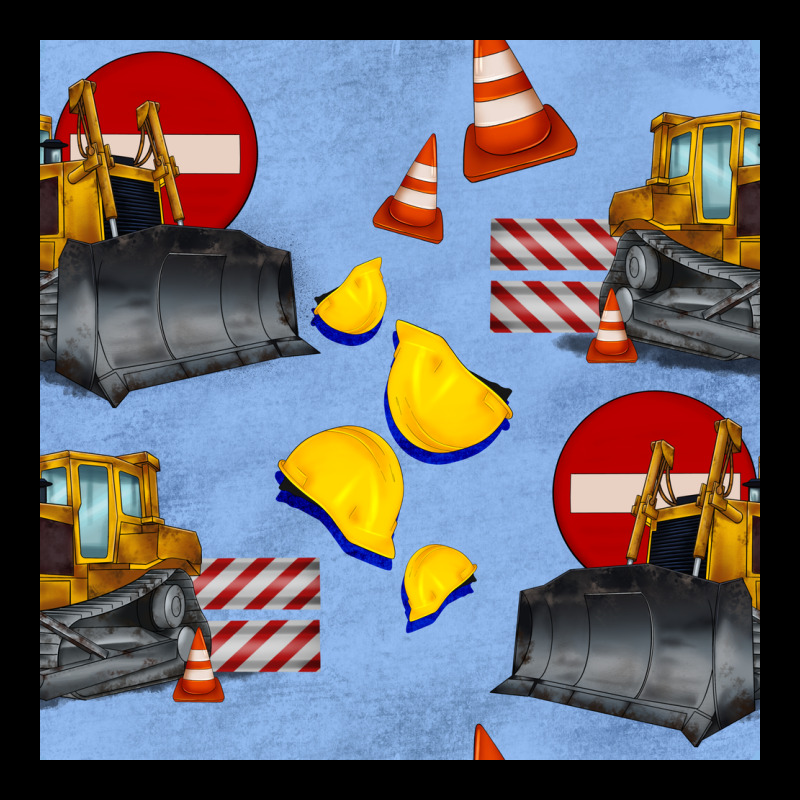 Bulldozer Seamles Pattern Premium Tee by BundleAndBundleShop | Teevron