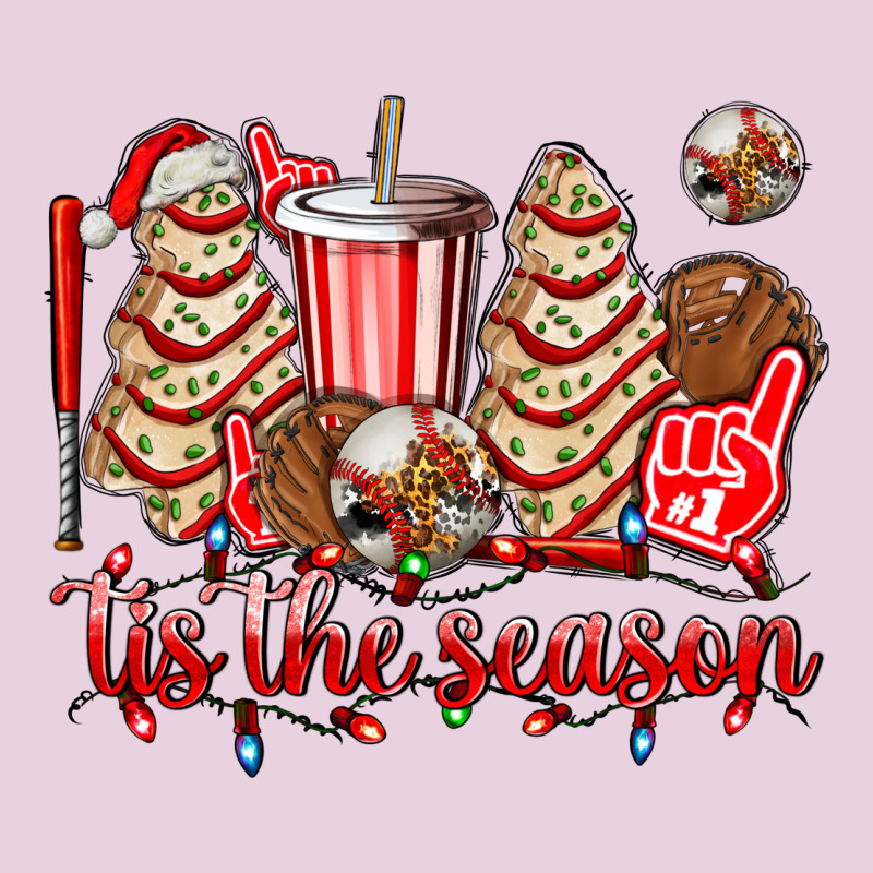 Tis The Season Christmas Tree  Cake Baseball Ladies Tee by AdoDesignShop | Teevron