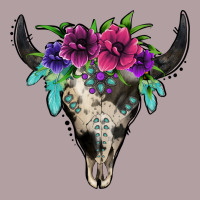 Cowhide Bull Skull Vintage Hoodie | Teevron