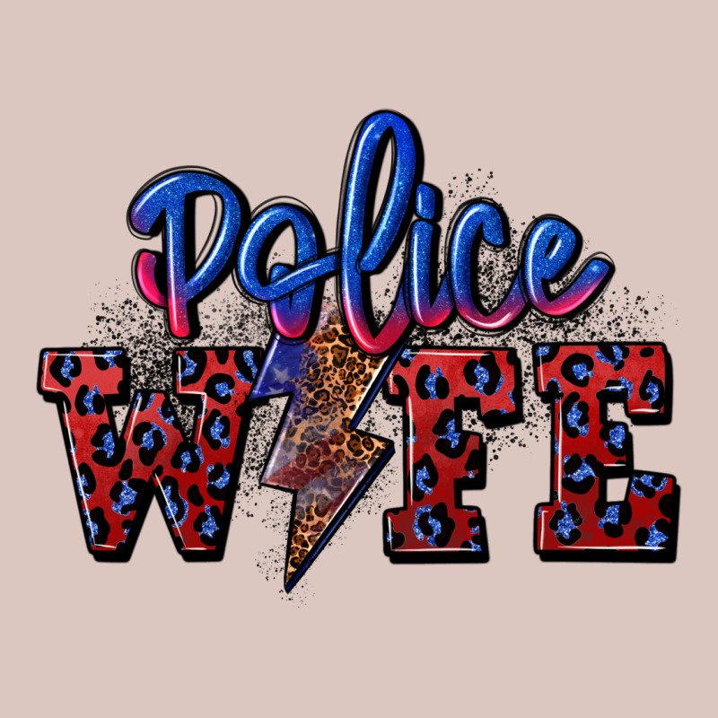 Police Wife With Lightning Bolt Premium Hoodie by CowGirlArtShop | Teevron
