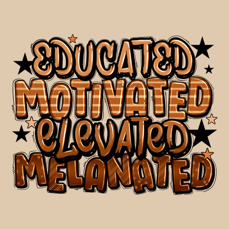 Educated Motivated Elevated Melanated Heavyweight Sweatshirt by LillyAllenDesigns | Teevron