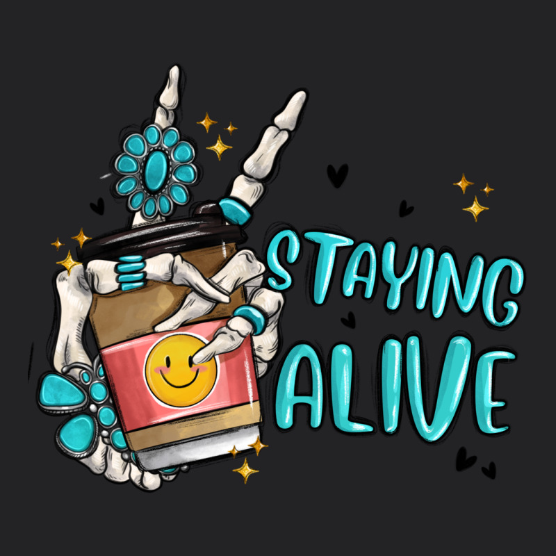 Staying Alive Vintage Tee by MaliasSmallBusiness | Teevron