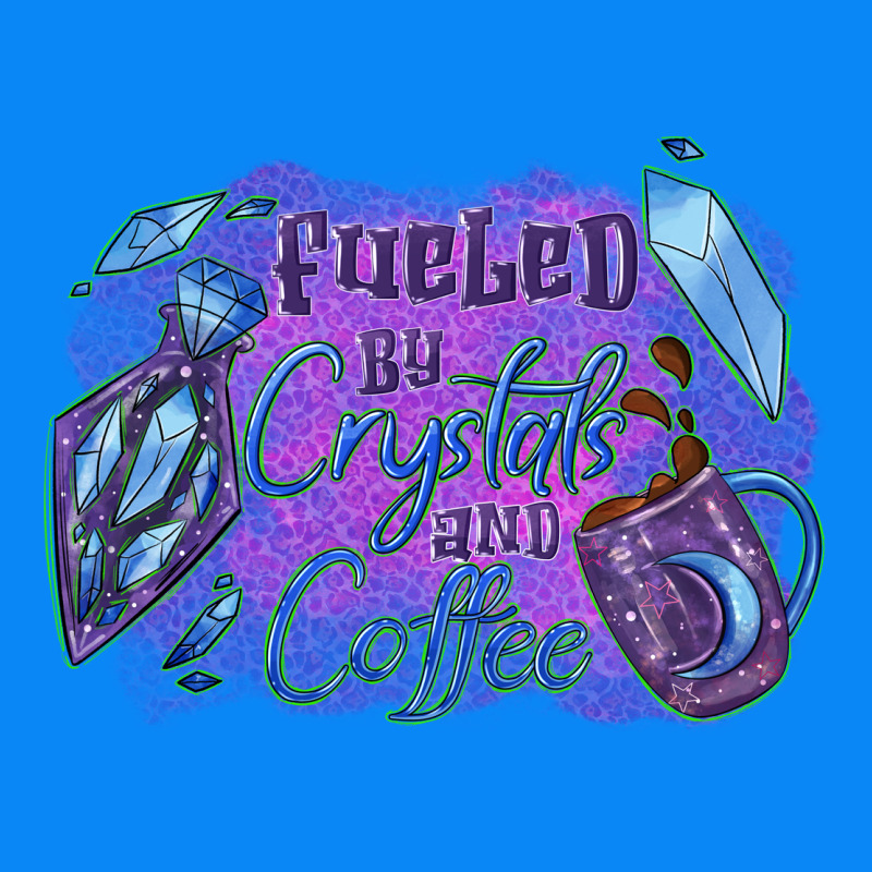 Fueled By Crystals And Coffee Halloween Zipper Hoodie by NancyCooperArtShop | Teevron