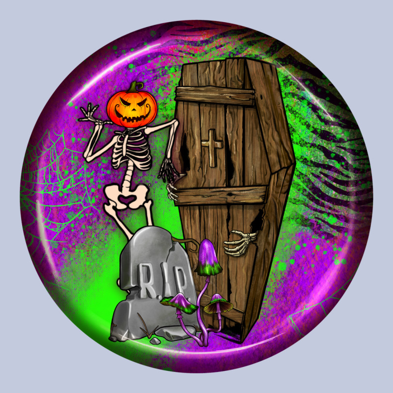 Halloween Round Earrings 1 Long Sleeve Tee by BundleAndBundleShop | Teevron