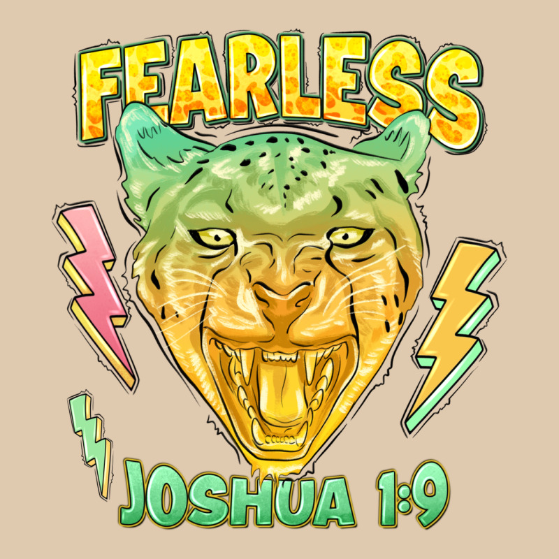 Fearless Joshua 1 9 Cheetah Heavyweight Sweatshirt by LillyAllenDesigns | Teevron