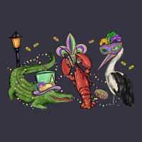 Mardi Gras Alligator Crawfish Pelican Vintage Hoodie | Teevron