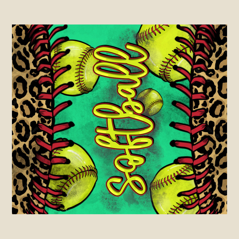 Softball Leopard Urban Heavy Tee by NancyCooperArtShop | Teevron