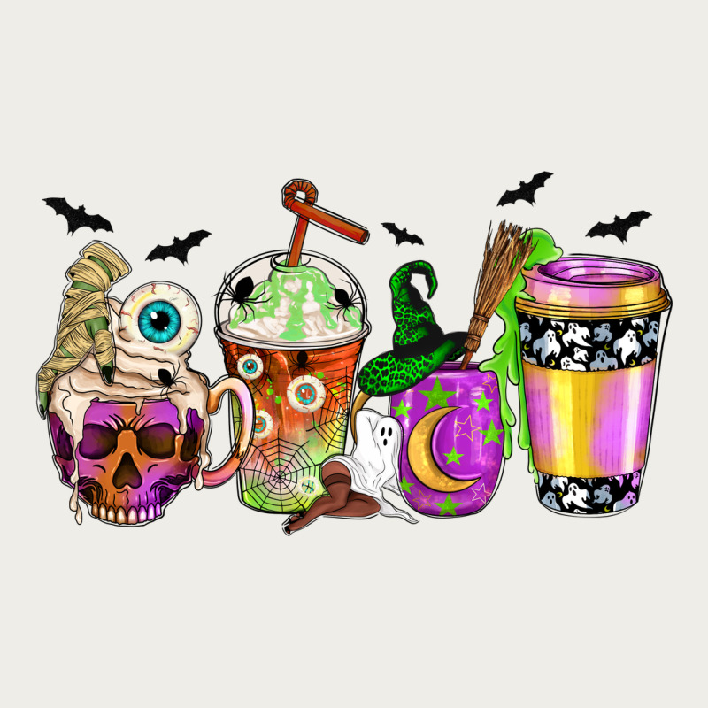 Halloween Coffee Cups Zipper Hoodie by NancyCooperArtShop | Teevron