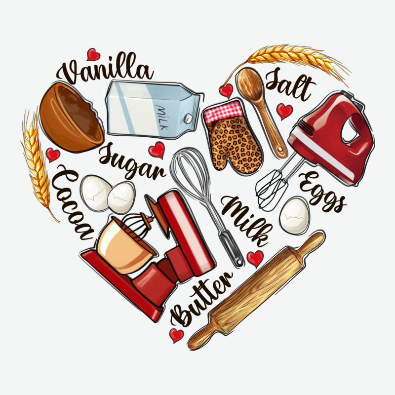 Bake Tools Hearts Urban Heavy Tee by NancyCooperArtShop | Teevron