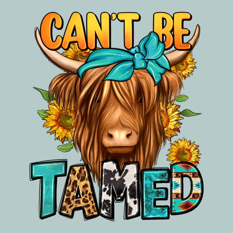 Can't Be Tamed Longhaired Cow Heavy Core Tee by Jasminsmagicworld | Teevron