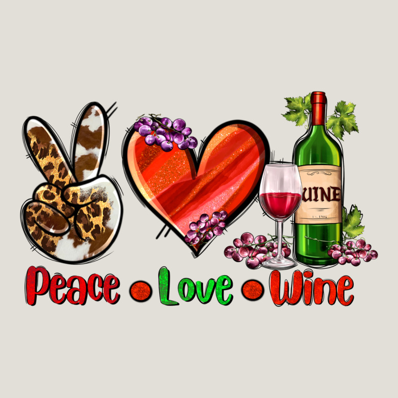 Peace Love Wine Heavy Core Tee by AdoDesignShop | Teevron