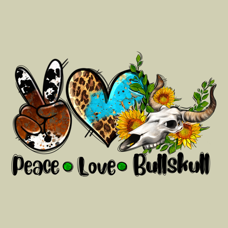 Peace Love  Bullskull Heavy Core Tee by AdoDesignShop | Teevron