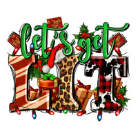Lets Get Lit With Christmas Ladies Tee | Teevron