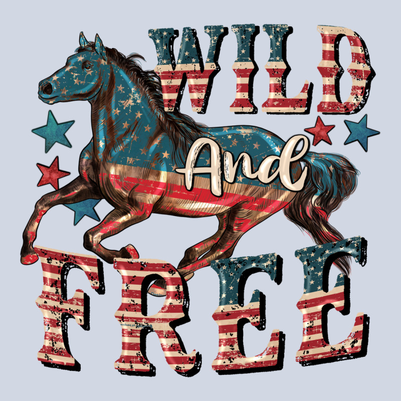 Wild And Free 4th Of July Premium Sweatshirt by CowGirlArtShop | Teevron