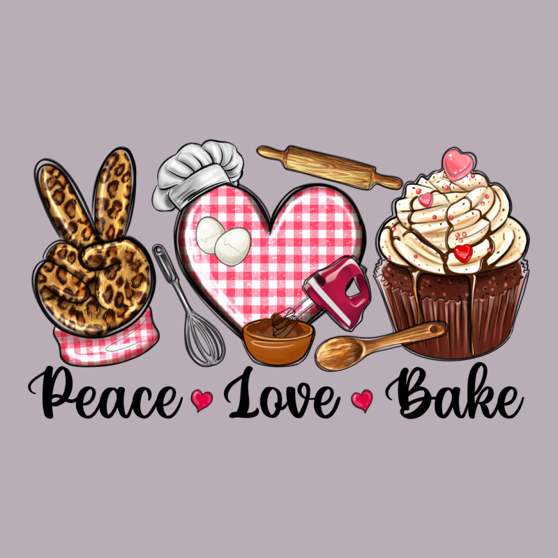 Peace Love Bake Vintage Tee by NancyCooperArtShop | Teevron