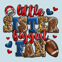Little Sister Biggest Fan American Football Ladies Tee | Teevron