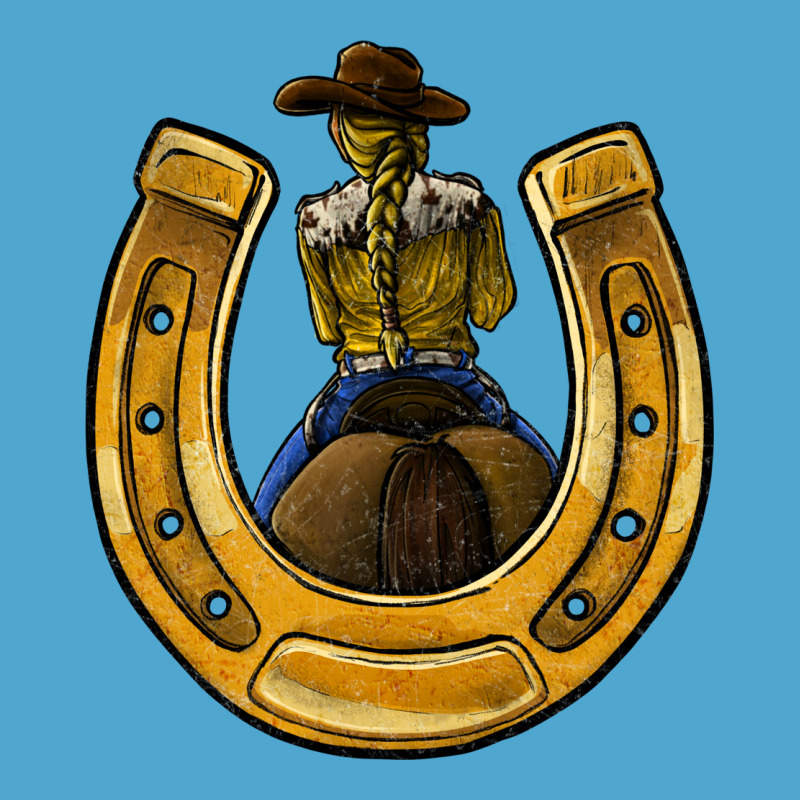 Horseshoe And Cowgirl Premium Hoodie by JahusDesignShop | Teevron