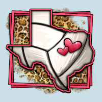 Leopard Volleyball Texas Map Ladies Tee | Teevron