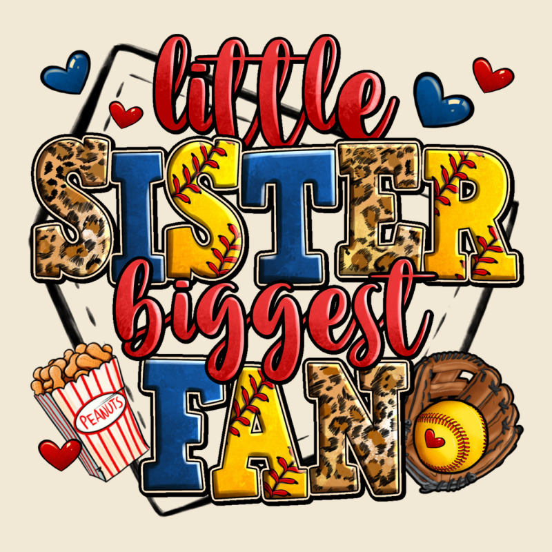 Little Sister Biggest Fan Softball Ladies Tee by Jasminsmagicworld | Teevron