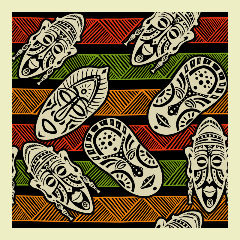 African Mask Seamless Pattern Urban Hoodie by BundleAndBundleShop | Teevron