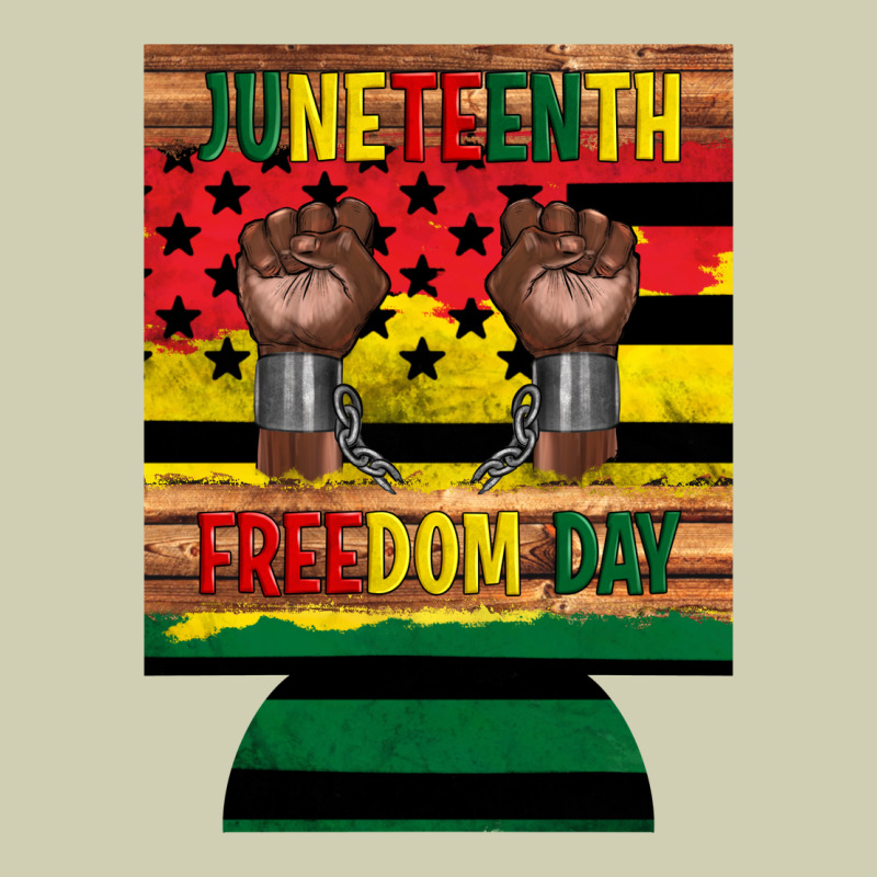 Juneteenth Freedom Day 12 Oz Can Cooler (regular) 2 Heavy Core Tee by Artiststas | Teevron