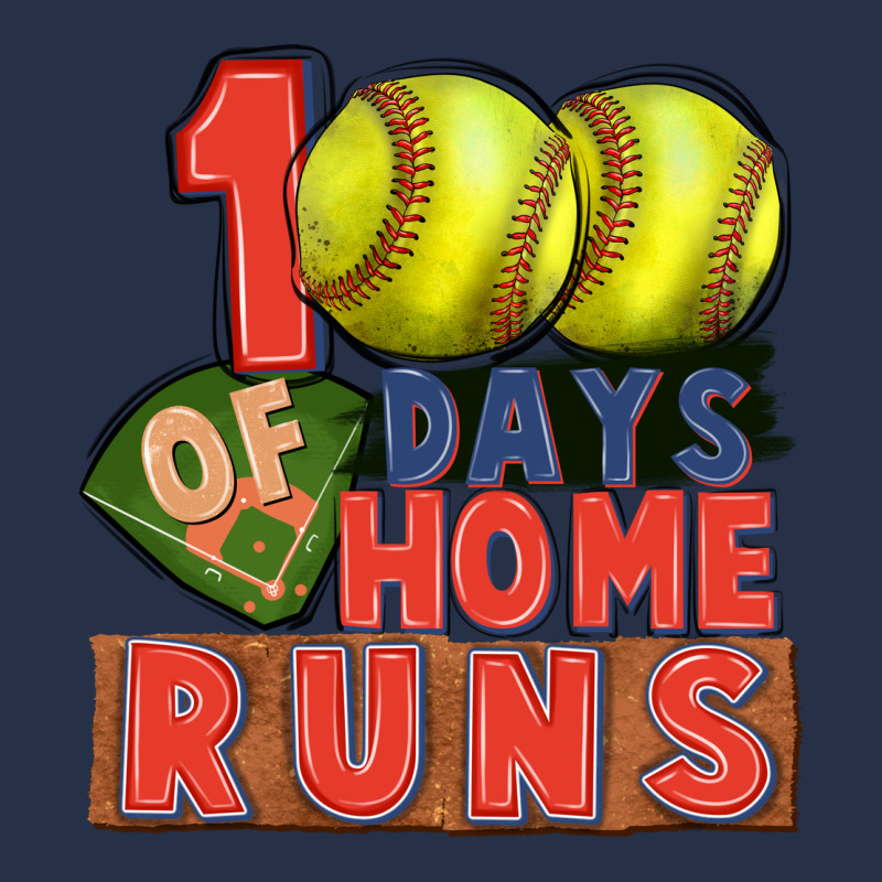 100 Days Of Home Runs Softball Premium Hoodie by CowGirlArtShop | Teevron