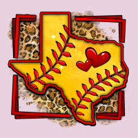 Leopard Softball Texas Map Ladies Tee | Teevron