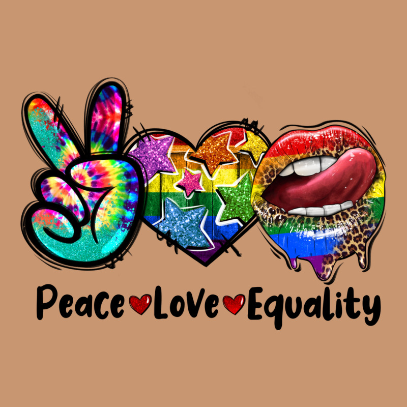 Peace Love Equality Lgbt+ Heavyweight Hoodie by CowGirlArtShop | Teevron