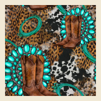Cowboy Boot And Gemstone Premium Tee | Teevron