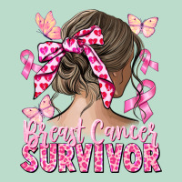Breast Cancer Survivor Messy Bun Premium Hoodie | Teevron
