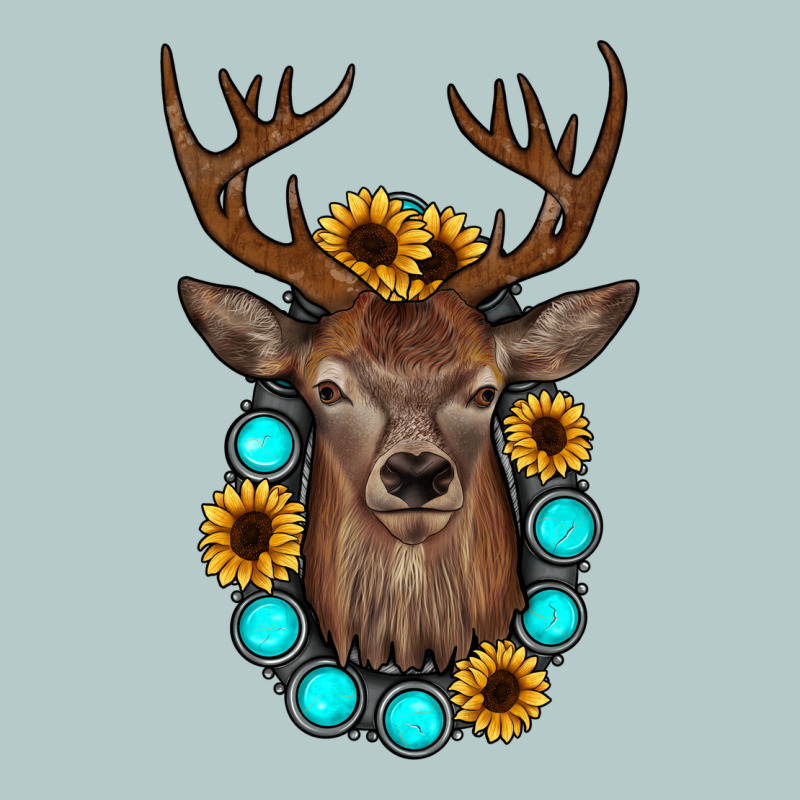 Deer Gemstone Sunflower Heavy Core Tee by JahusDesignShop | Teevron