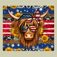 4th Of July Longhaired Cow Tumbler Heavy Core Tee | Teevron
