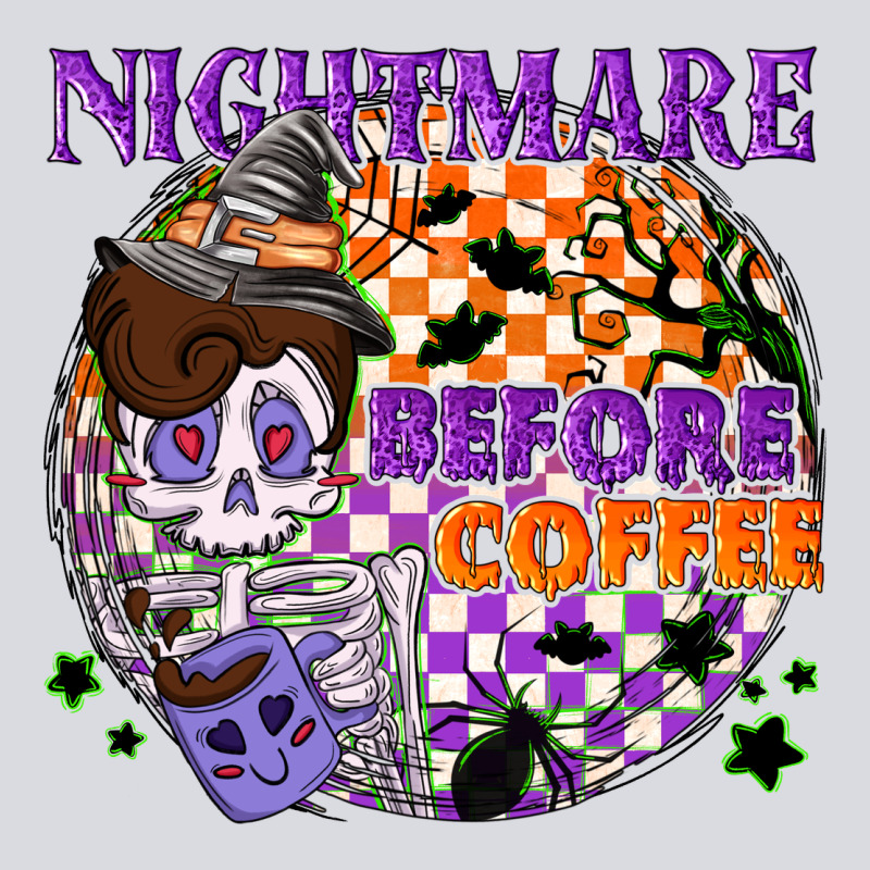 Nightmare Before The Coffee Halloween Zipper Hoodie by NancyCooperArtShop | Teevron