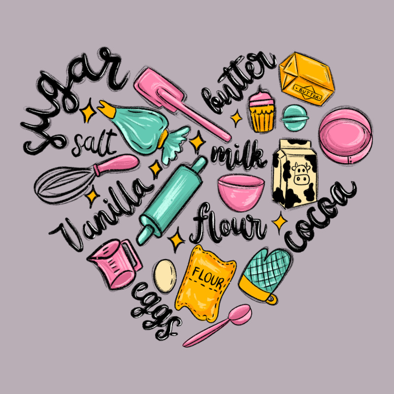 Vanilla Eggs Sugar Cocoa And Kitchen Heart Vintage Tee by MaliasSmallBusiness | Teevron