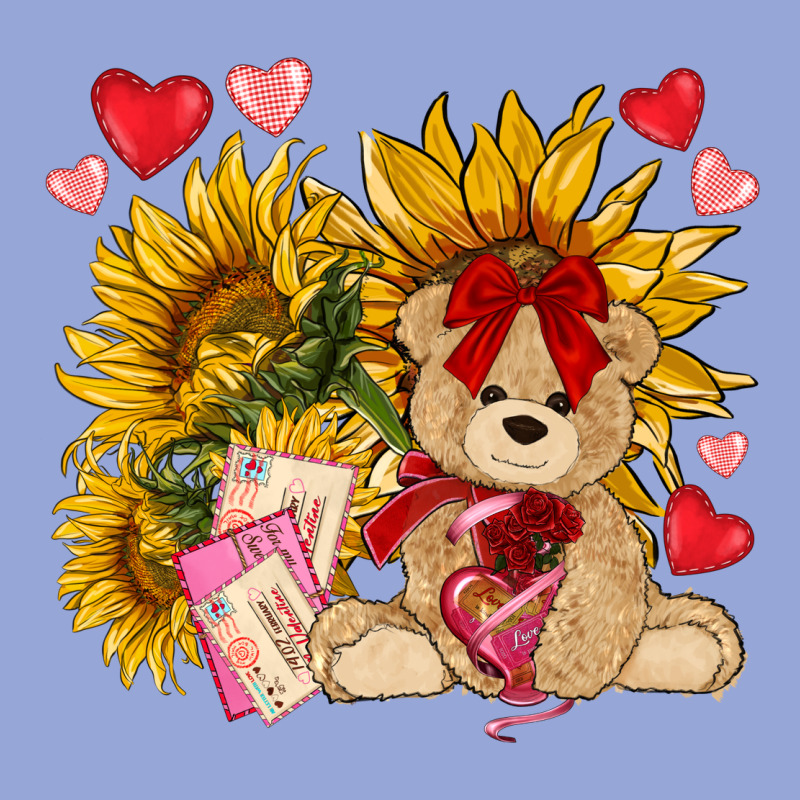 Valentines Day Sunflowers With Bear Hjf Classic Tee by NancyCooperArtShop | Teevron