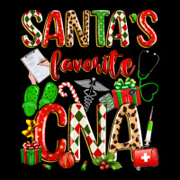 Santa's Favorite Cna Zipper Hoodie | Teevron
