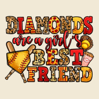 Diamonds Are A Girl's Best Friend Softball Ladies Tee | Teevron