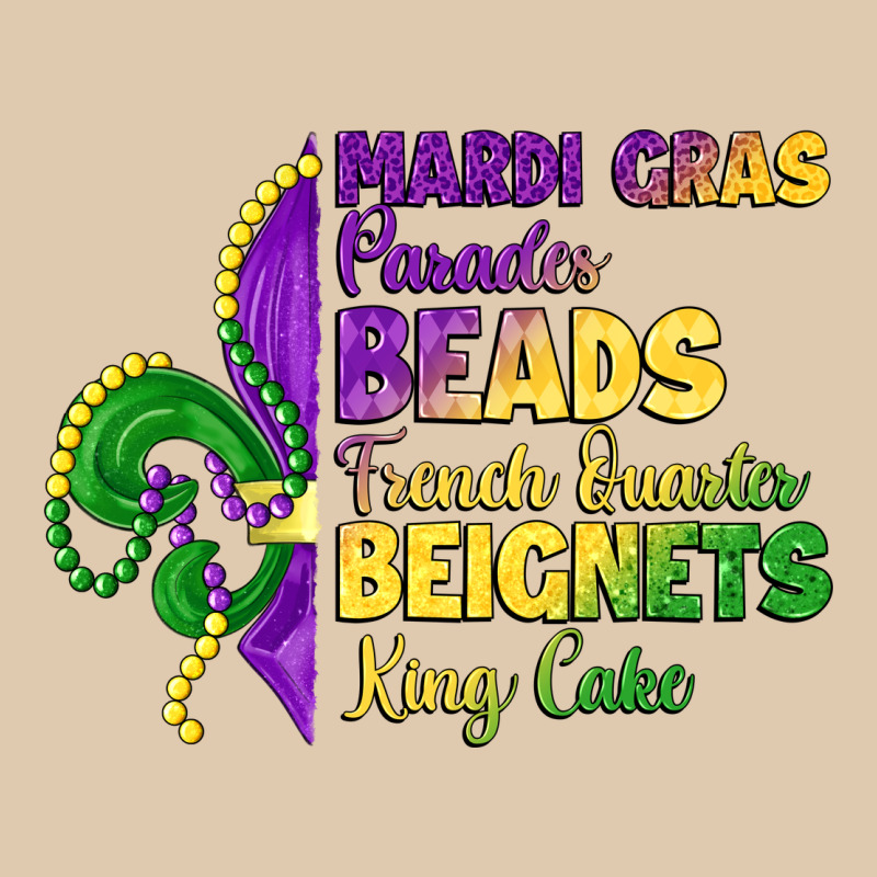 Mardi Gras Parades Beads French Quarter Beignets K Heavyweight Sweatshirt by LillyAllenDesigns | Teevron