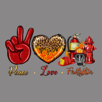 Peace Love Firefighter Vintage Tee | Teevron