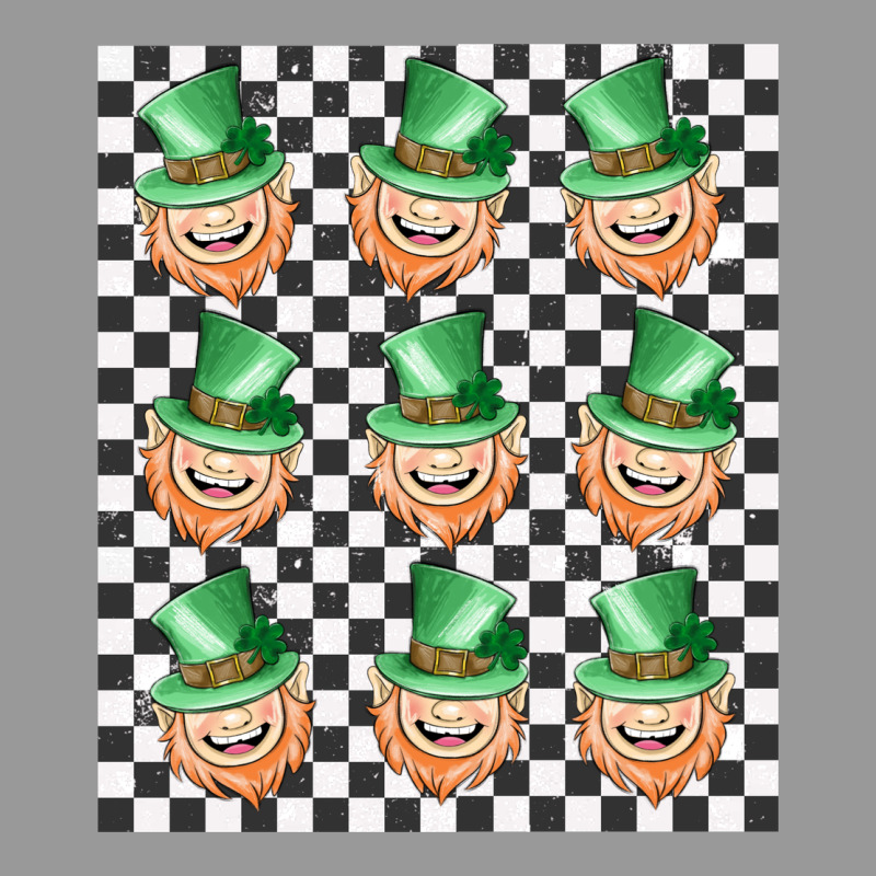 Boujee Checker Board Leprechaun Vintage Hoodie by MaliasSmallBusiness | Teevron